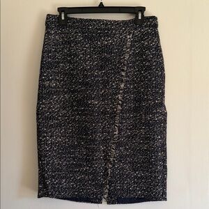J. Crew Faux Wrap Tweed Skirt
